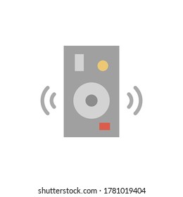 Music, speakers icon. Simple color vector elements of rock n roll icons for ui and ux, website or mobile application