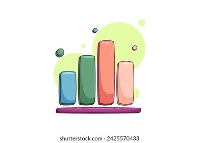 Music Spectrum Functional Music Flat Sticker Design