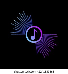music spectrum logo. perfect for your music logo.