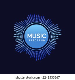 music spectrum logo. perfect for your music logo.