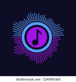 music spectrum logo. perfect for your music logo.