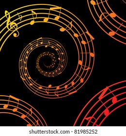 music spiral background
