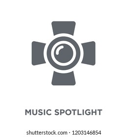 music Spotlight icon. music Spotlight design concept from Music collection. Simple element vector illustration on white background.