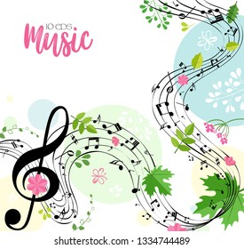 Music. Spring bright musical background