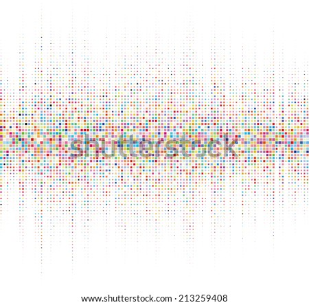 Music square waveform background. Colorful halftone vector sound waves. You can use in club, radio, pub, party, DJ, concerts, recitals or the audio technology advertising background. 