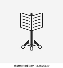 Music stand icon