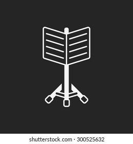 Music stand icon
