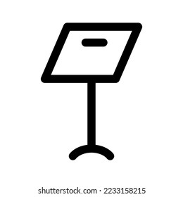 Music Stand Icon Vector Symbol Design Illustration
