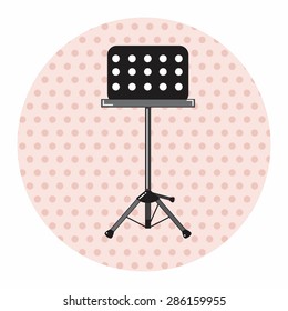 Music stand theme elements vector,eps