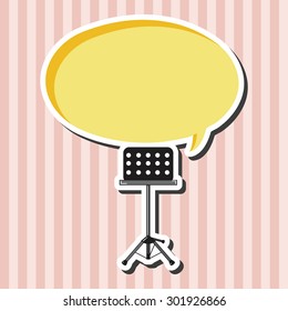 Music stand theme elements vector,eps