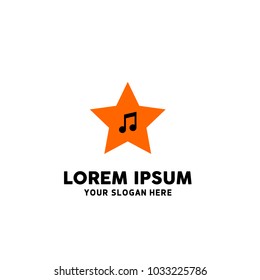 Music Star Logo Template