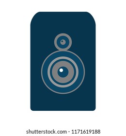 music stereo - vector speaker system, sound equipment illustration