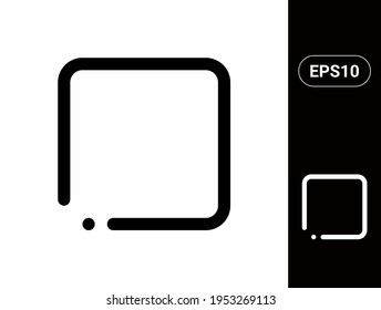 Music Stop Vector stylish line icon for UI an UX