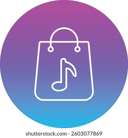 Music Store App vector icon. Can be used for printing, mobile and web applications.