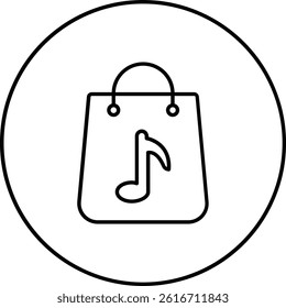 Music Store App vector icon. Can be used for printing, mobile and web applications.