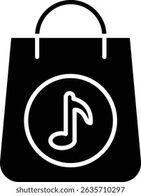 Music Store App vector icon. Can be used for printing, mobile and web applications.