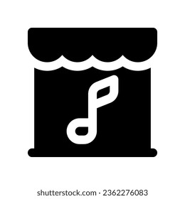 music store icon. vector icon for your website, mobile, presentation, and logo design.