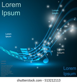music stream abstract