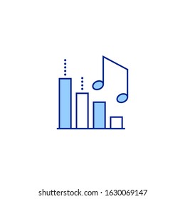 music streaming creative icon. From Music icons collection. Isolated music streaming sign on white background