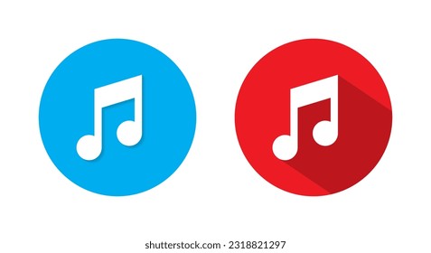 Music streaming service icon vector. Audio, sound symbol