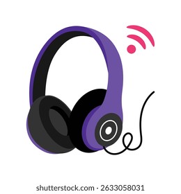 Music streaming Vector style icon. Eps 10 file