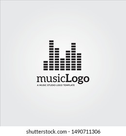Sound Audio Wave Logo Vector Music Stock Vector (Royalty Free) 1451363159