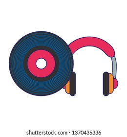 Music and studio equipment blue lines
