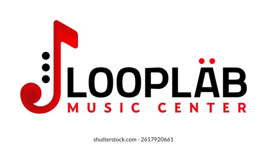 Music Studio Logo Design, Music Center Logo Design, Entertainment and Studio Record Logo Concept, Music Sticker Design, Music Logo Vector Illustration Template