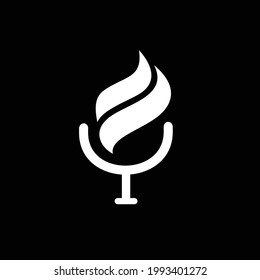 Music studio logo or icon simple design