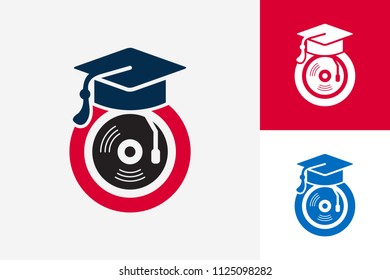 Music Study Logo Template Design Vector, Emblem, Design Concept, Creative Symbol, Icon
