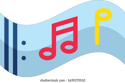 Music - Study subject icon set. High quality filled outline vector illustration for website and mobile application.