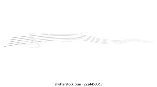 Music swirl shape. vector illustration