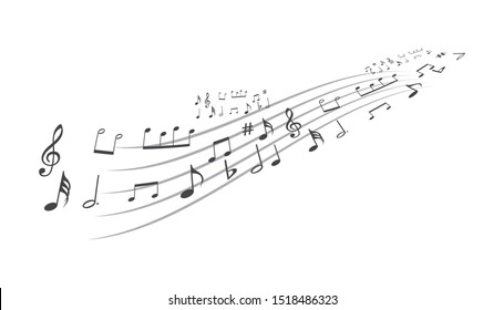 music symbol background , Elements musical background music background  vector
