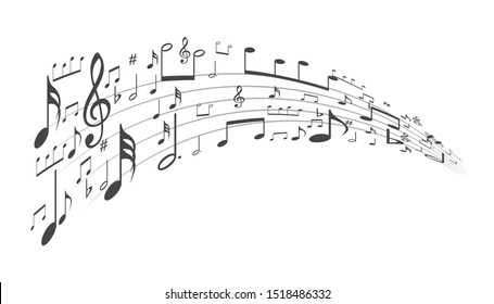 music symbol background , Elements musical background music background  vector
