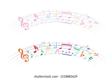 music symbol background , Elements musical background music background  vector
