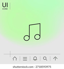 Symbol für Musik, Elemente für Ihr Design