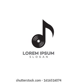 Music symbol icon, Sound recording studio, light party symbol, Creative music logo for your shop business logo, Music school, disco, Vocal course, singer vector logo