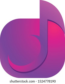 music symbol logo design vector 
