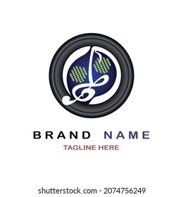 music symbol notation logo vector