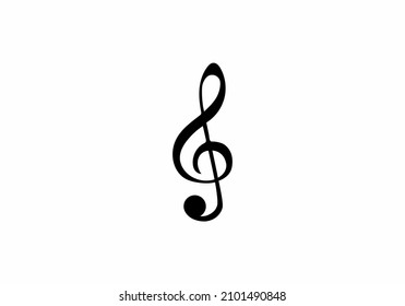 music symbol note black and white vector