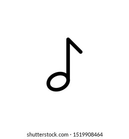Music symbol, note Icon Outline Vector