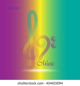 music ,symbol, vector illustration