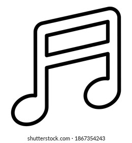 music symbol vector line icon, school and education icon