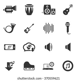 Music symbol for web icons