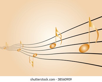 Music symbols, signs and notes to represent musical world