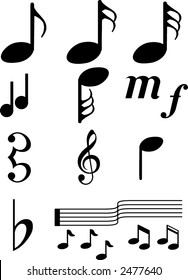 Music Symbols1-collection of easy to use design icons.