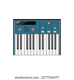 music synthesizer audio cartoon. music synthesizer audio sign. isolated symbol vector illustration