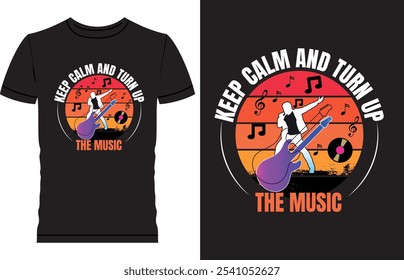 Music T Shirt Design, Life is better with music, Where World fail, music speaks