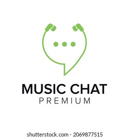 Symbol für Musik-Talk-Logos, Vektorvorlage