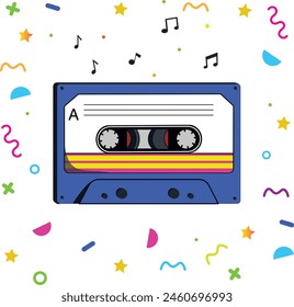 music tape cassette 90s elements